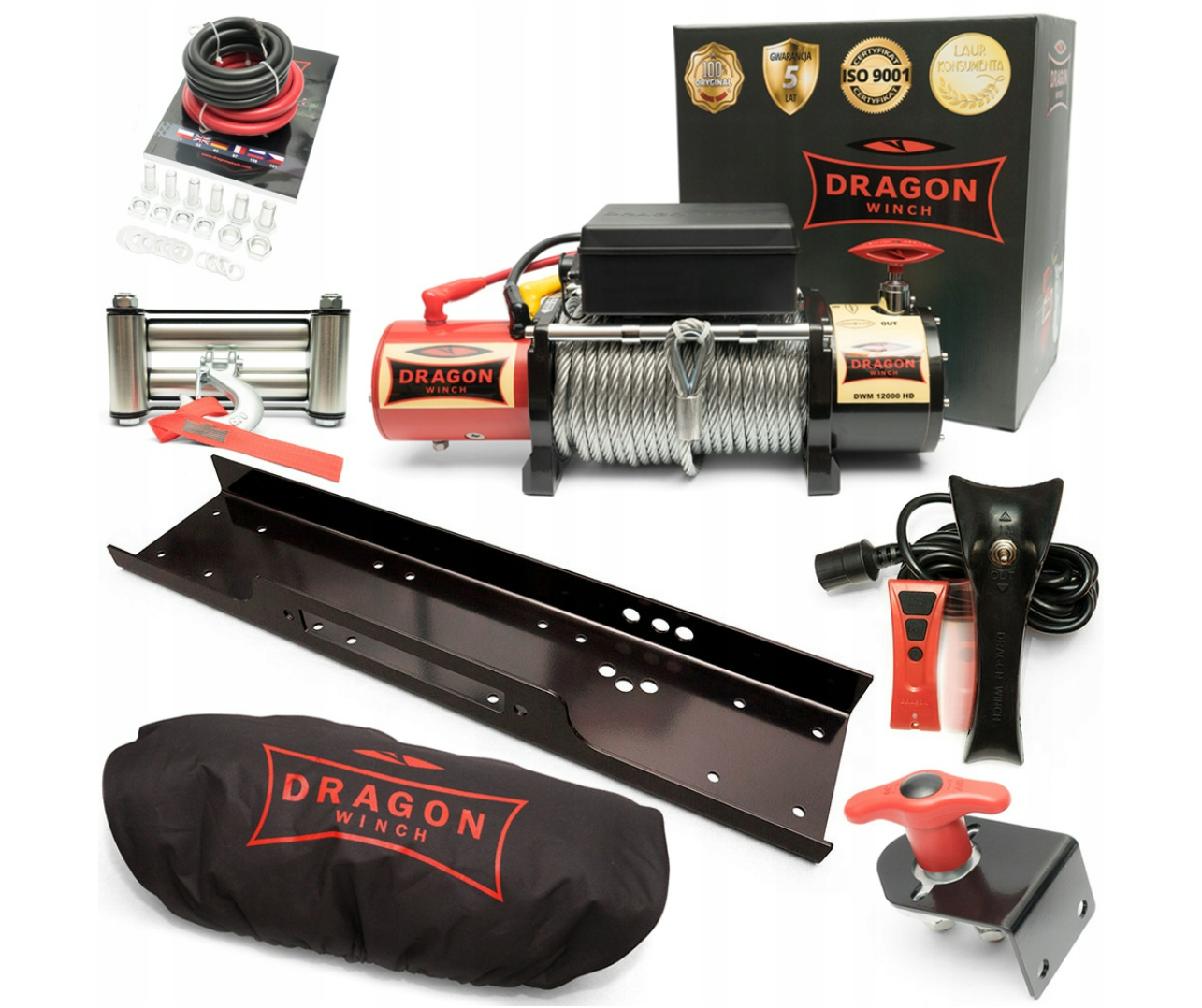 Vinsj OFF ROAD Dragon Winch Maverick DWM 12000 HD  5,5T/11T 12V/24V