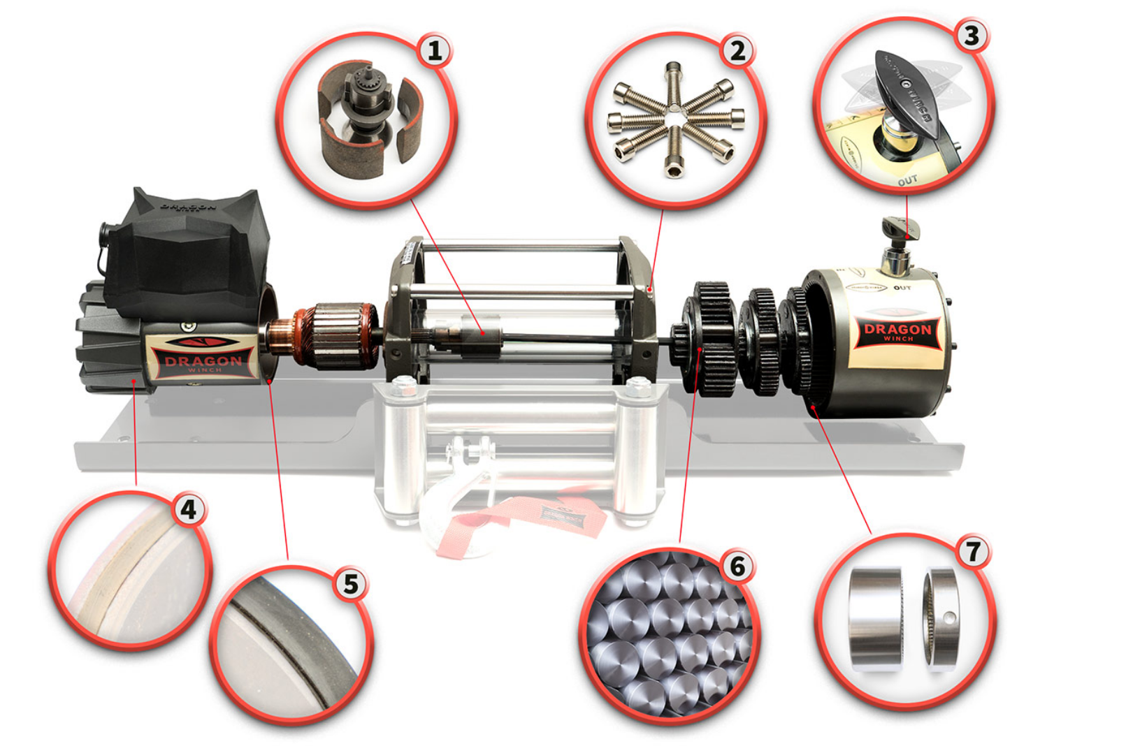 Vinsj OFF ROAD Dragon Winch DWT 22000 HD-S 24V SYNTETYK 10T/20T