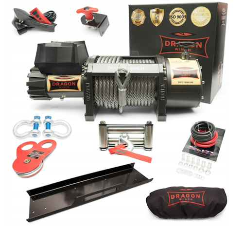 Vinsj OFF ROAD Dragon Winch DWT 22000 HD 24V 10T/20T
