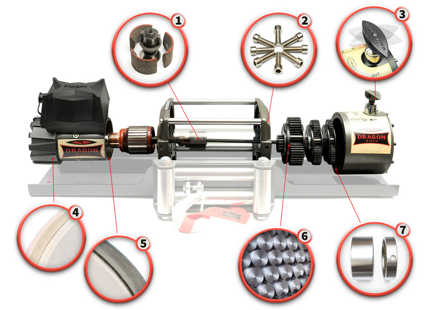 Vinsj OFF ROAD Dragon Winch DWT 22000 HD 24V 10T/20T
