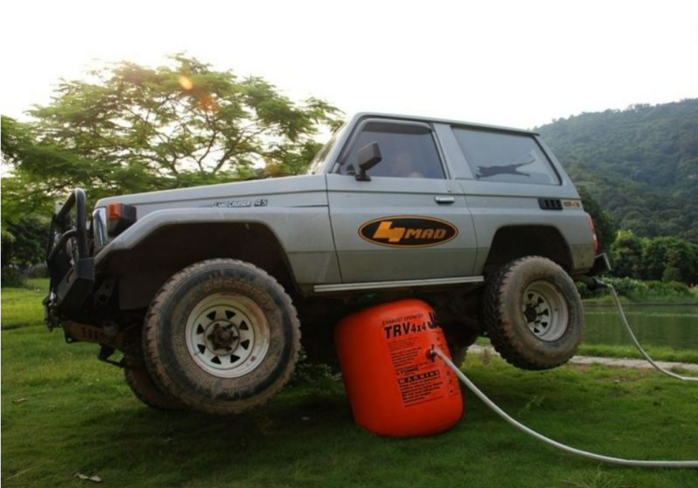 Pneumatisk løfter AIR JACK EXHAUST 4T