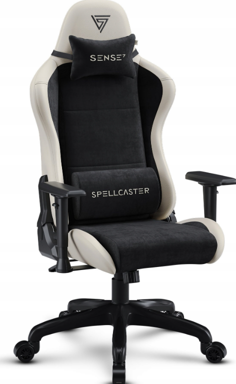 Gamingstol kontorstol Sense7 Alcantara materiale +  øko-skinn Max 150kg