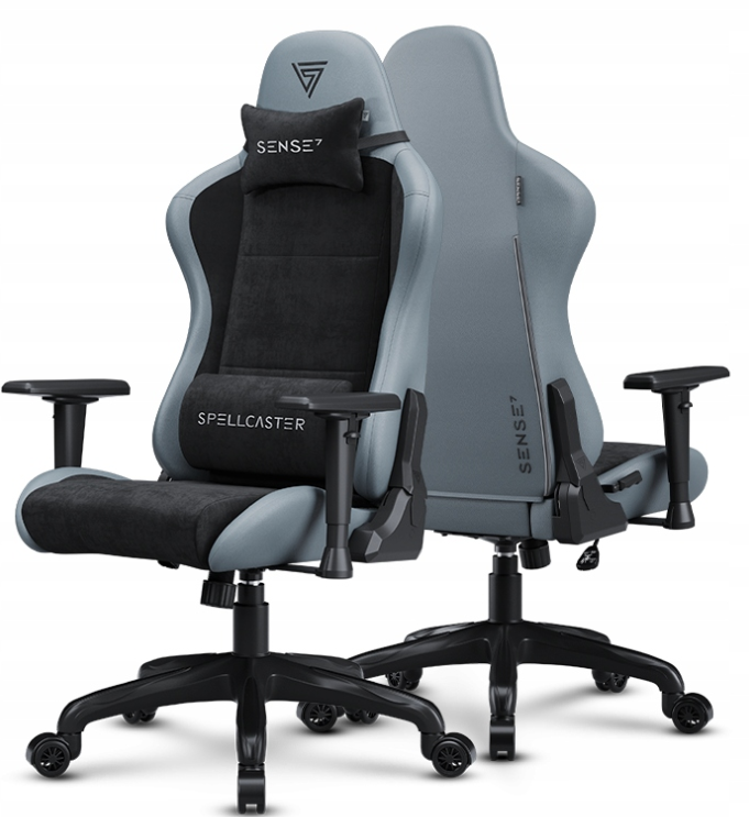 Gamingstol kontorstol Sense7 Alcantara materiale +  øko-skinn Max 150kg