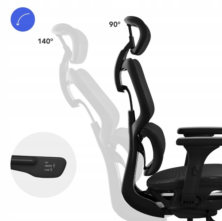 Gamingstol kontorstol Sense7 Nobu Max-130kg Ergonomisk