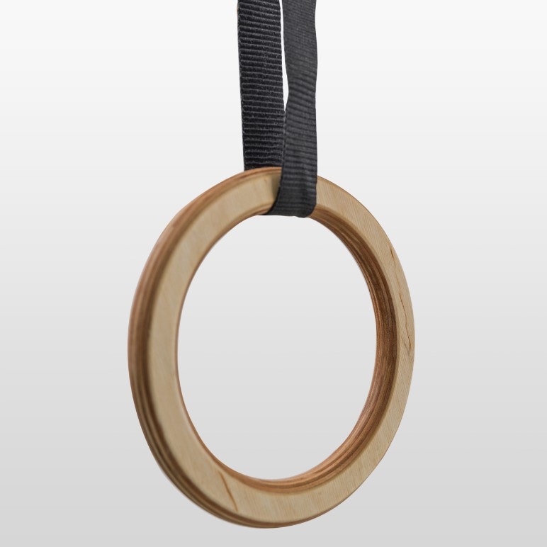 Ribbevegg Turnringsstige One Line 220x80 Sett Pull BLACK
