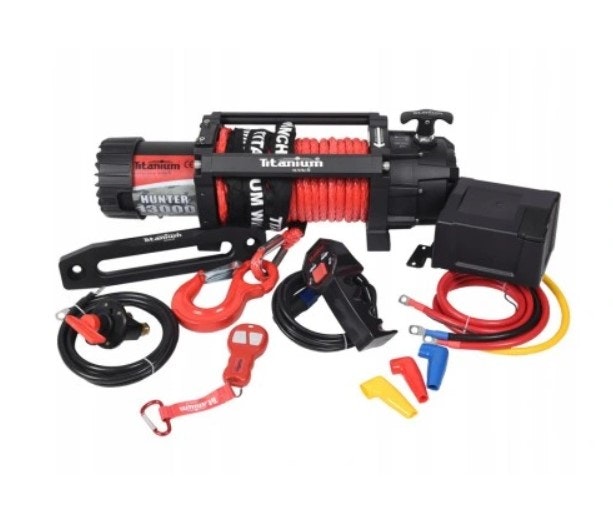 VINSJ TITANIUM HUNTER 13000 LBS 12V Syntetisk Tau W10S