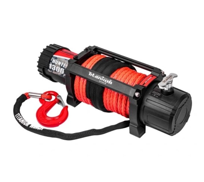 VINSJ TITANIUM HUNTER 13000 LBS 12V Syntetisk Tau W10S