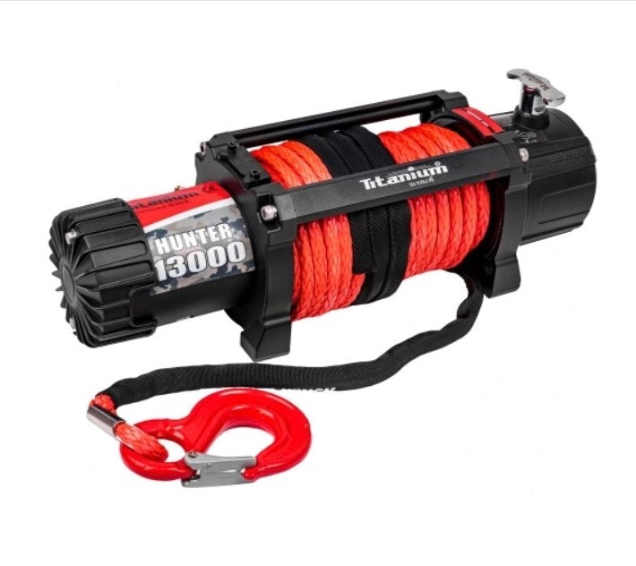 VINSJ TITANIUM HUNTER 13000 LBS 12V Syntetisk Tau W10S