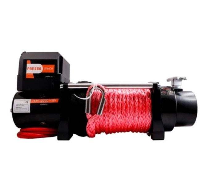 VINSJ PRESCO 12000LBS Syntetisk Tau 5,5T OFF-ROAD 12V