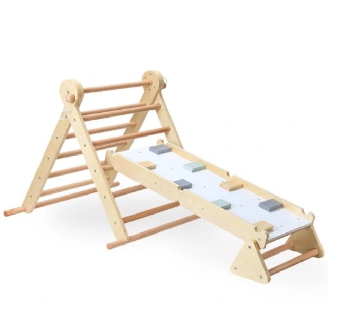 Montessori klatrestativ / stige vegg 3 i 1 Pikler triangle