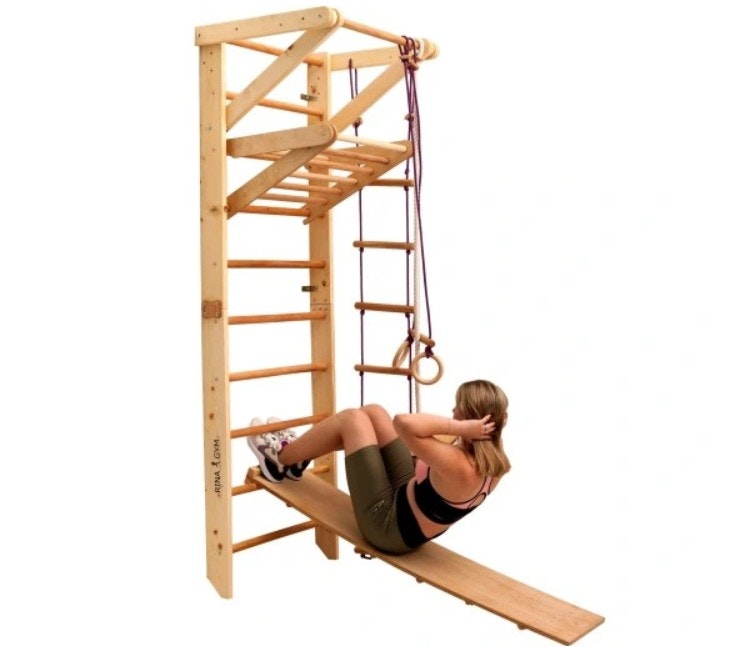 Ribbevegg Turnringsstige 8i1 Rinagym 230x80x70 cm