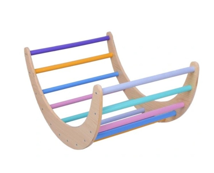 Montessori klatrestativ / stige vegg Lekeplass i tre 3 i 1