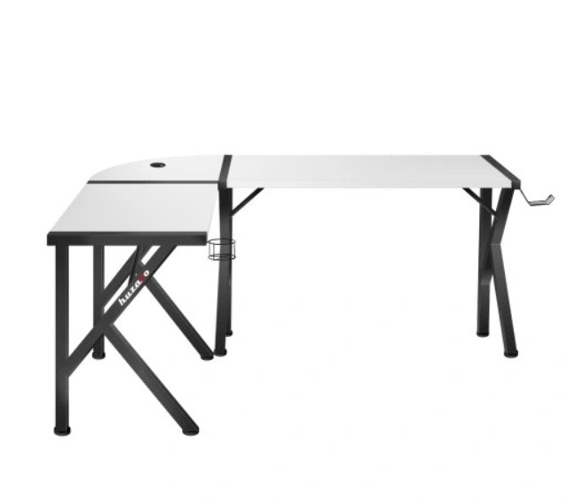 Gaming bord - Skrivebord Hjørnebord Huzaro Hero 6.3 Hvit