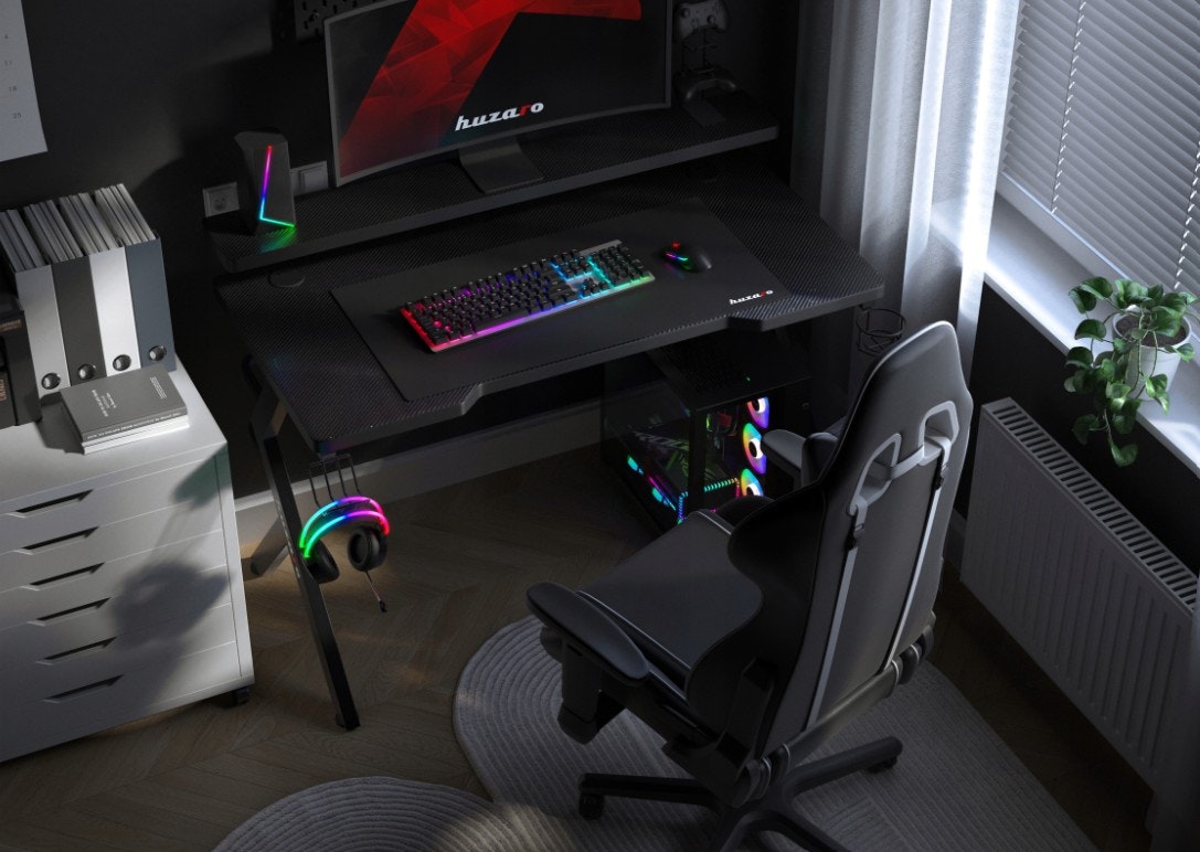 Gaming bord - Skrivebord Huzaro Hero 5.0 Black