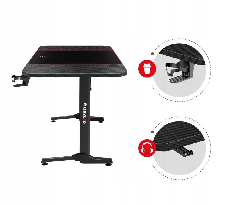 Gaming bord - Skrivebord Huzaro Hero 4.7 Black 160cm