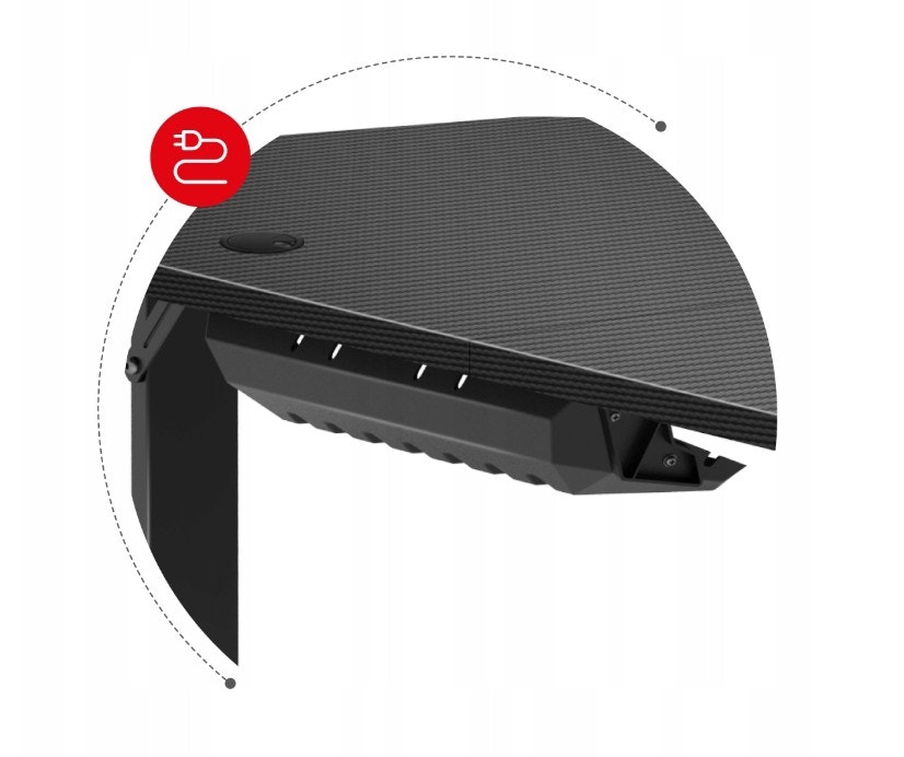 Gaming bord - Skrivebord Huzaro Hero 4.7 Black 160cm