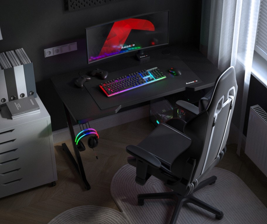 Gaming bord - Skrivebord Huzaro 2.5 Black