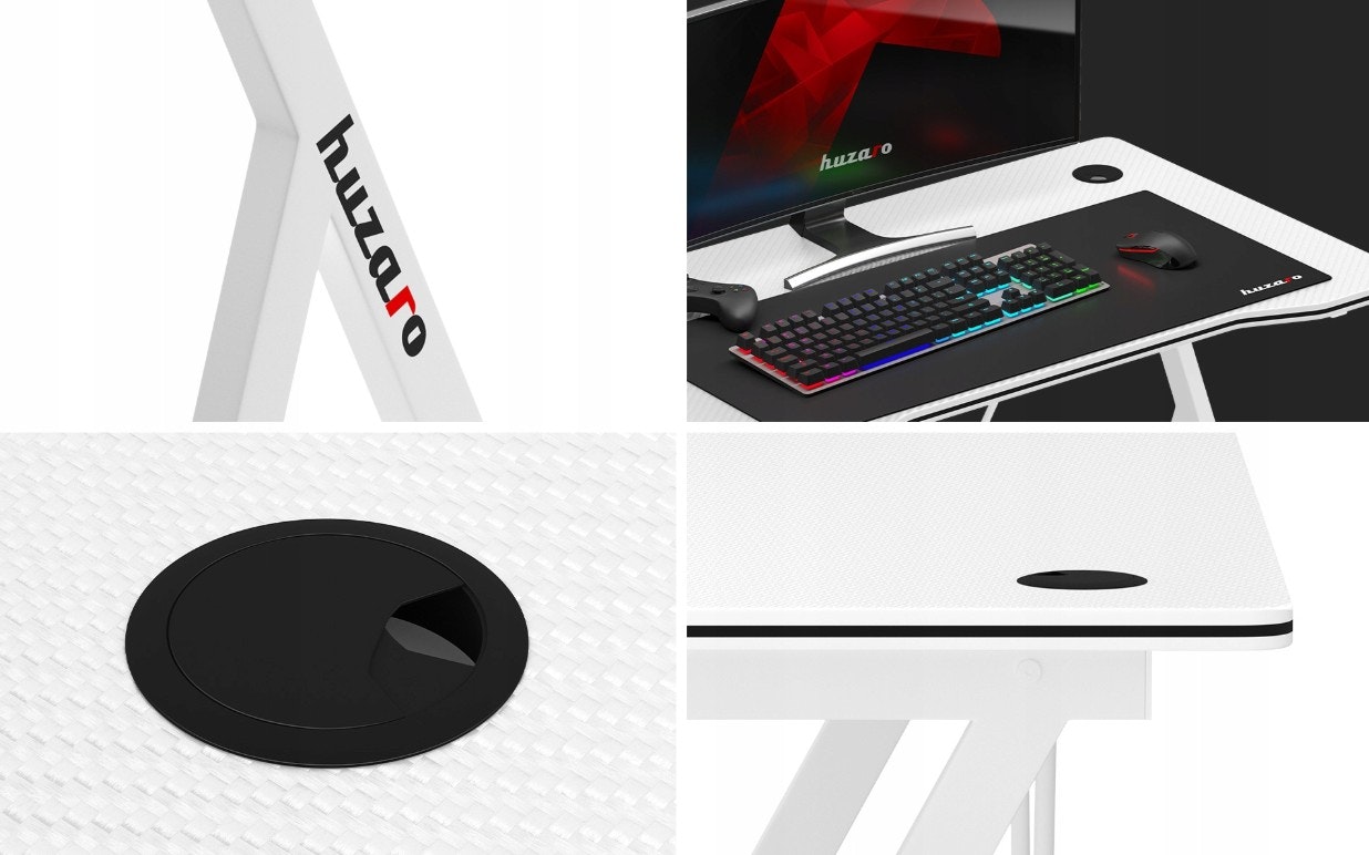 Gaming bord - Skrivebord Huzaro Hero 1.4 Hvit