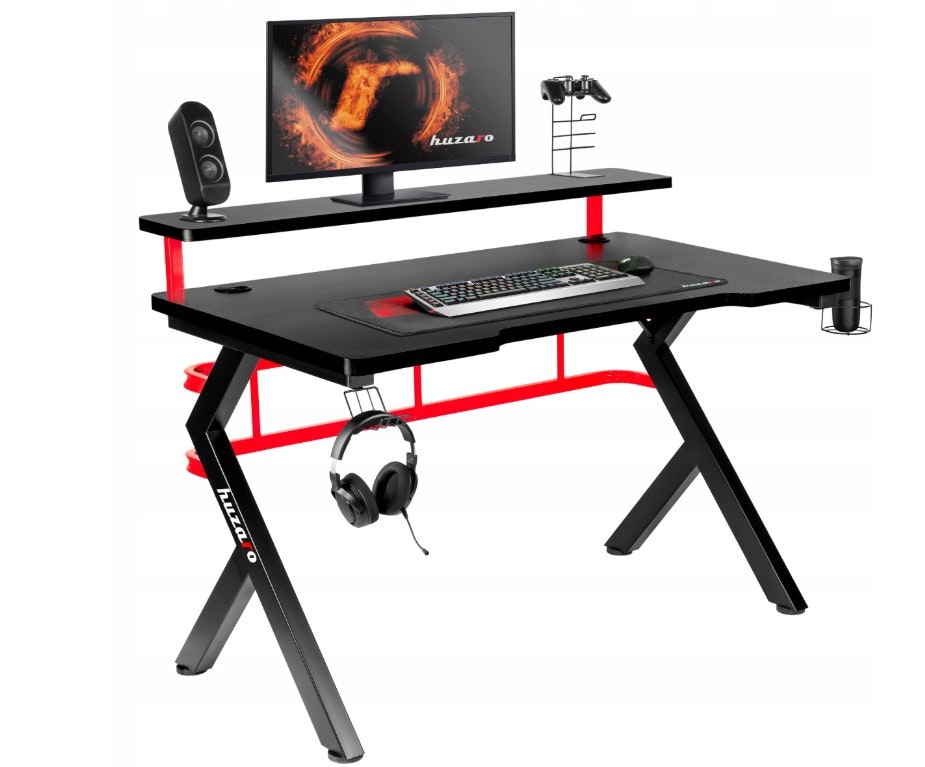 Gaming bord - Skrivebord Huzaro Hero 5.0 Red