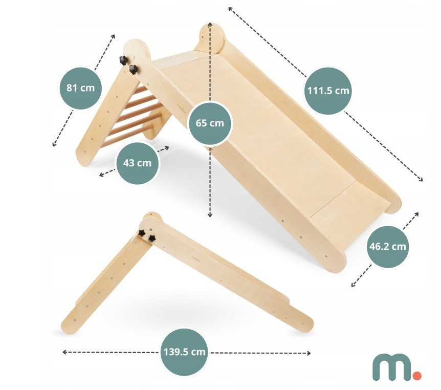 Montessori  Klatrestativ Tresklie for Barn 2i1 Mamabrum