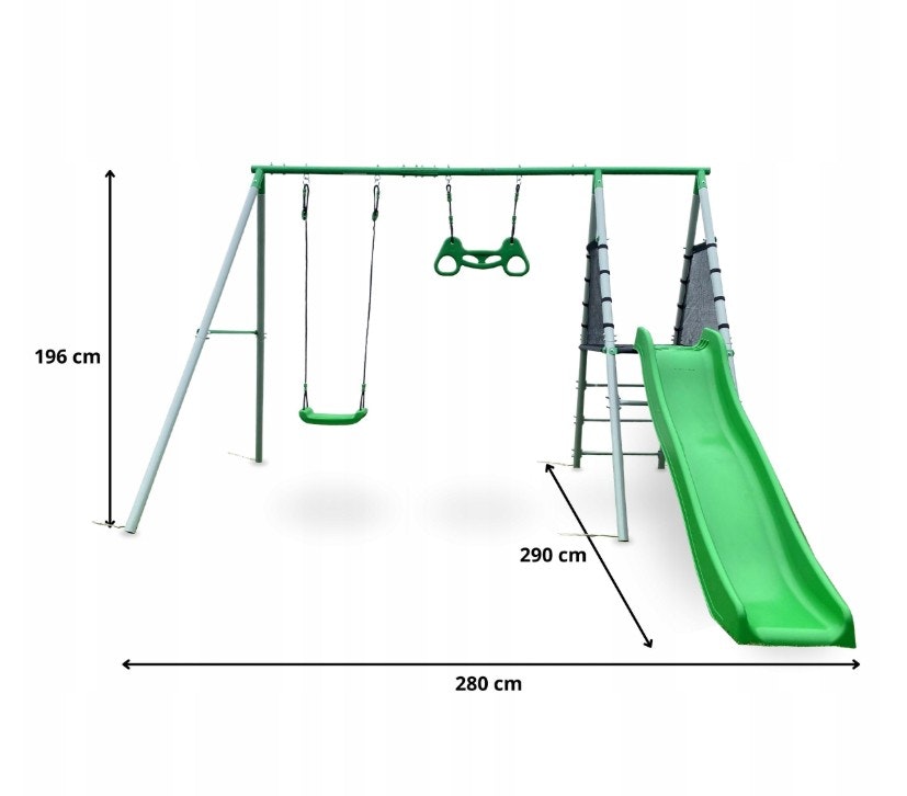 Lekeplass Hage Swing Slide Gymnastic Trapes XXL hageleken