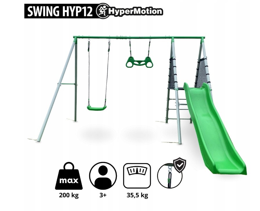 Lekeplass Hage Swing Slide Gymnastic Trapes XXL hageleken