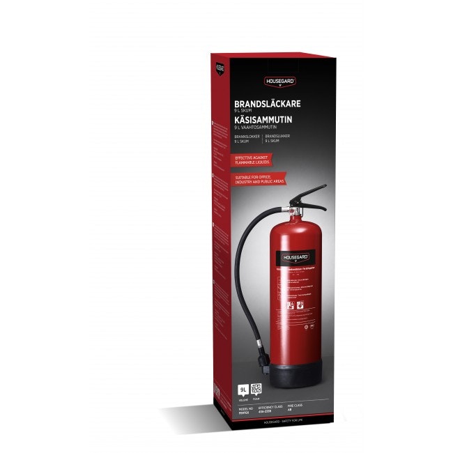 Housegard skumsläckare 9 l, FE9TGX - BrandSpecialisten.se