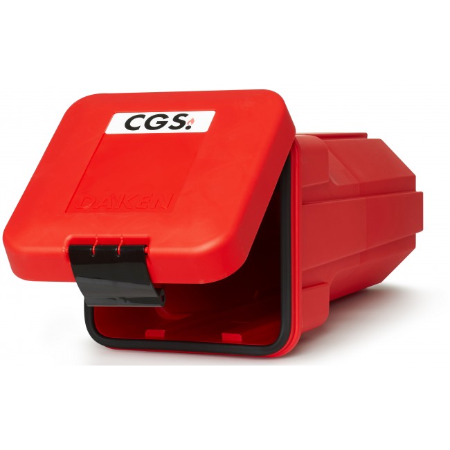 CGS toppmatat brandsläckarskåp för 6 kg släckare, röd , EC6TL