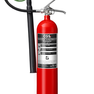 CGS 5 kg koldioxidsläckare, röd, K5TGX
