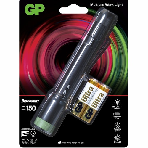 GP Discovery ficklampa med COB LED, C33