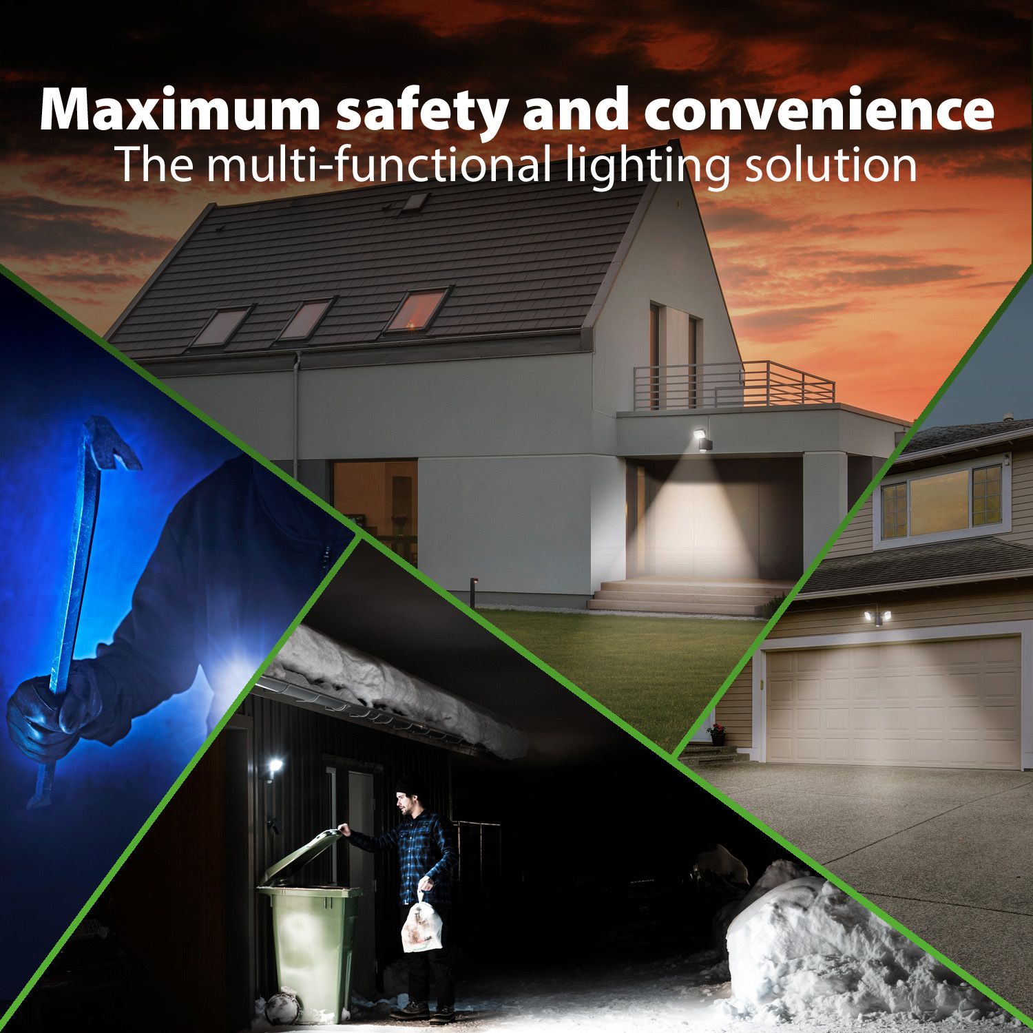 GP Safeguard RF4.1H, trådlös utomhusbelysning, LED