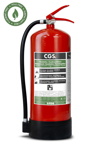 CGS 9 liter X-Fog handbrandsläckare, WA9XF-A