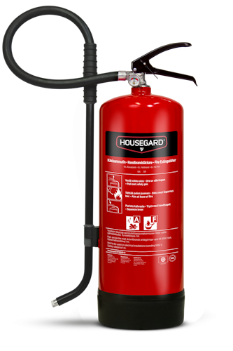 Housegard 6 L fettbrandsläckare PFAS fri, röd, FFE6HR-B