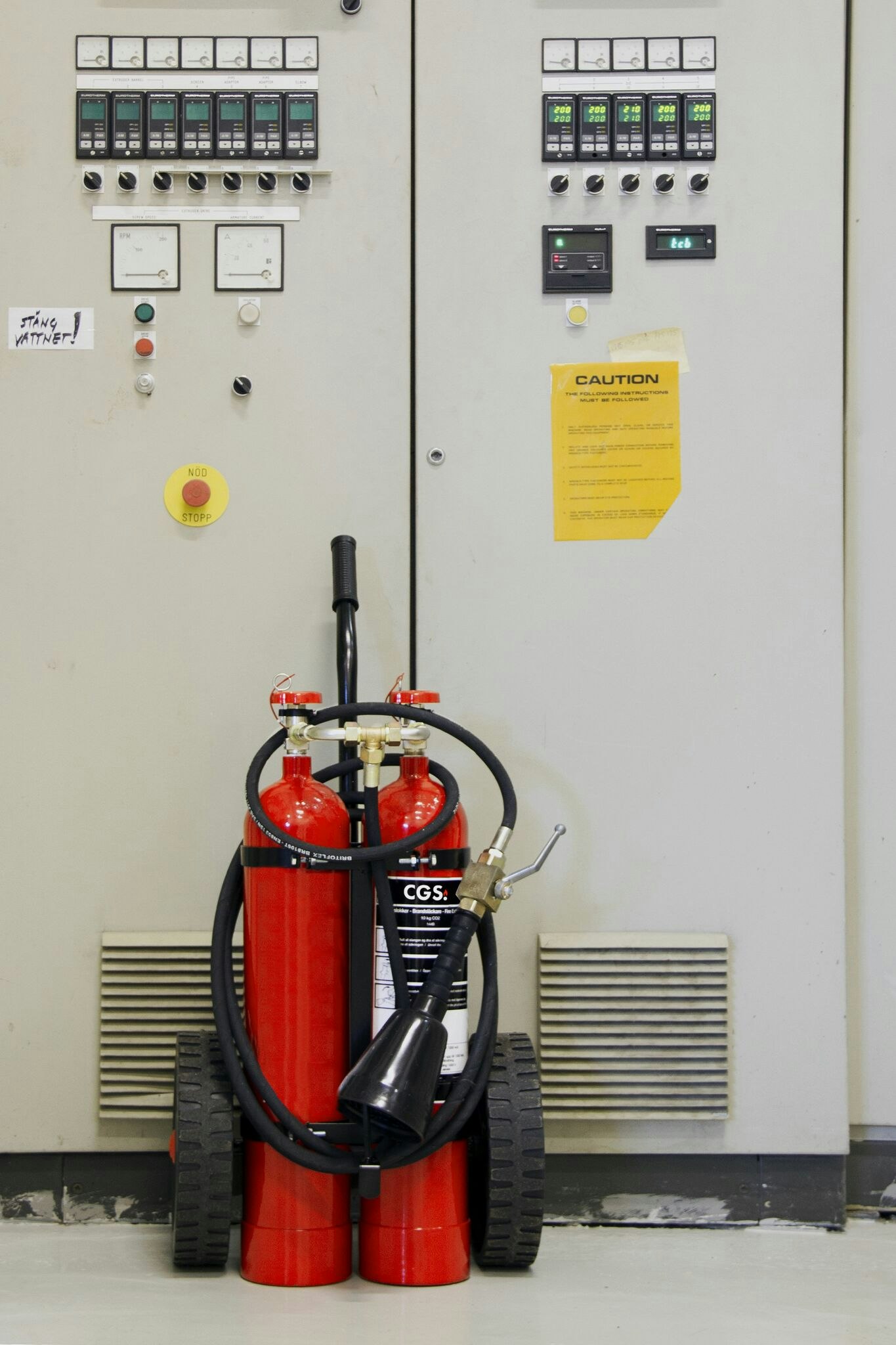 CGS 10 kg koldioxidaggregat, röd, K10
