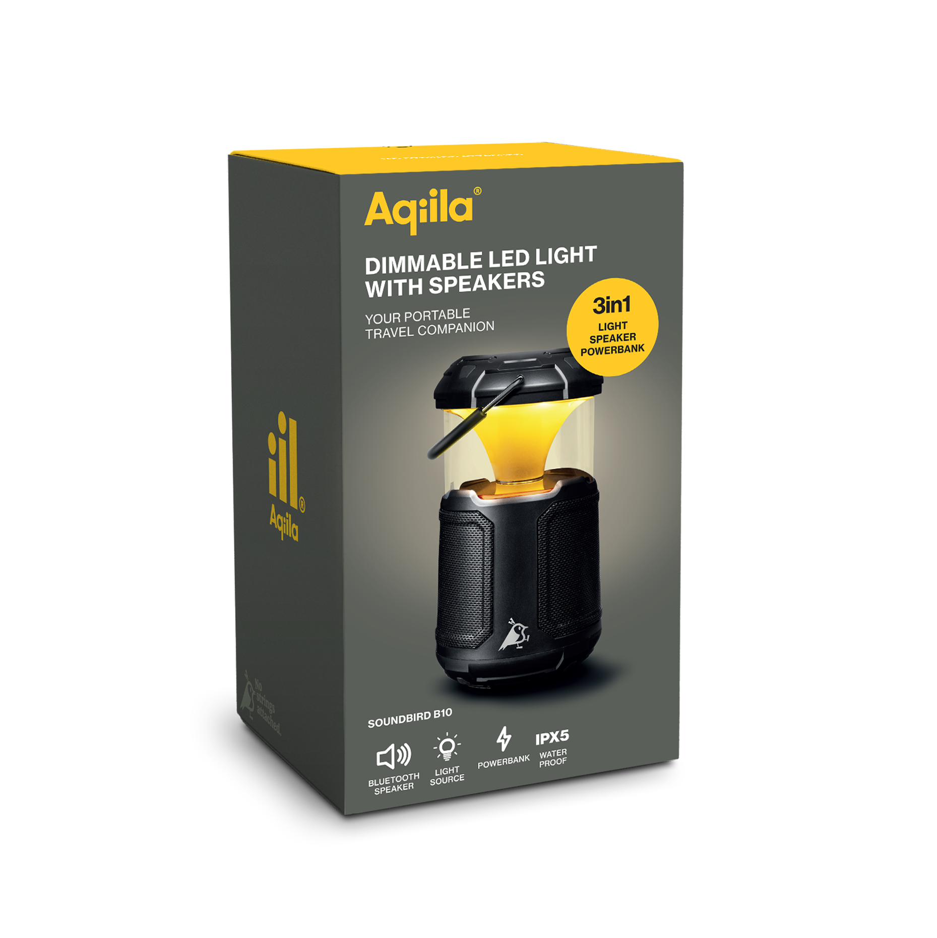 Aqiila Soundbird B10 – Dimbar LED-lampa med högtalare
