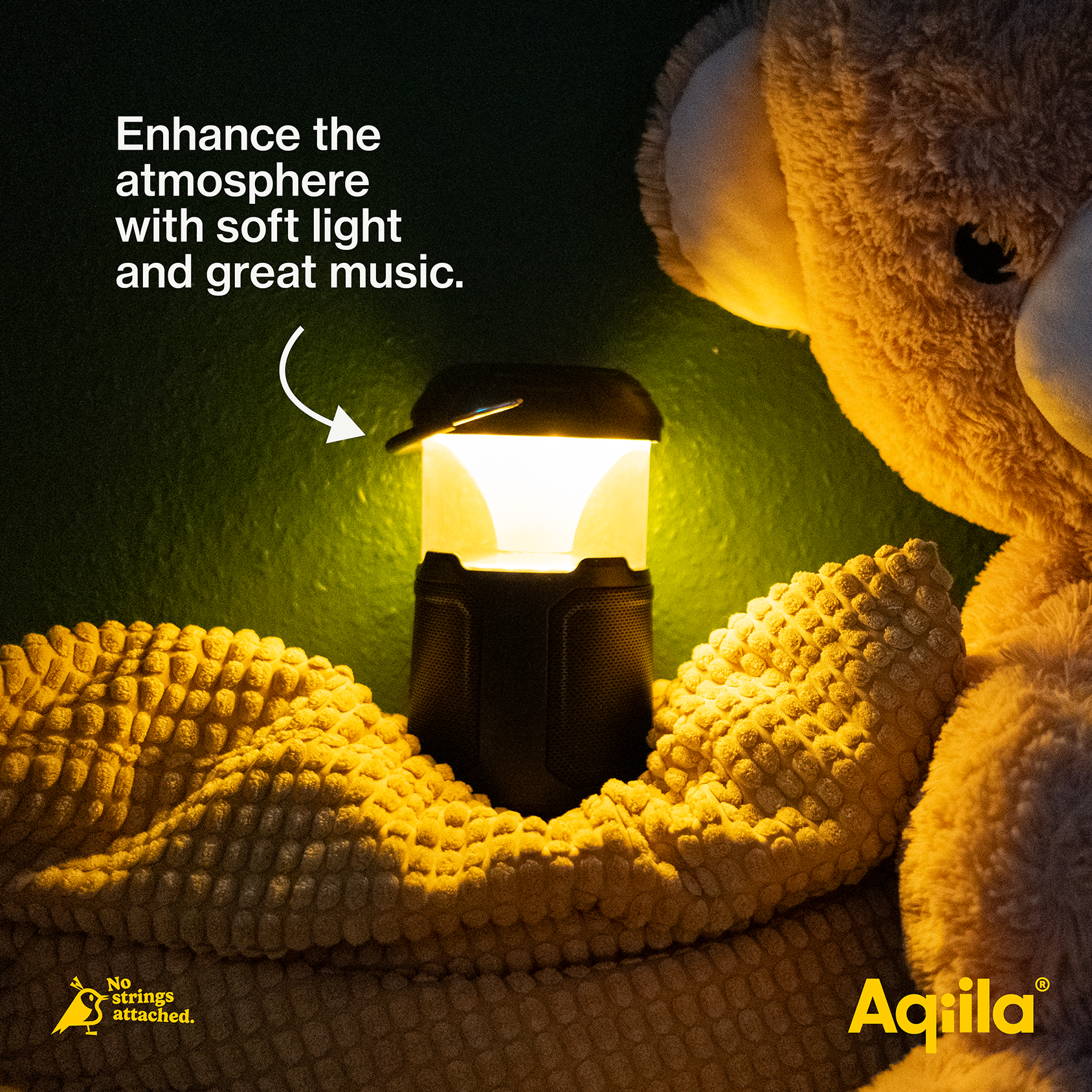 Aqiila Soundbird B10 – Dimbar LED-lampa med högtalare