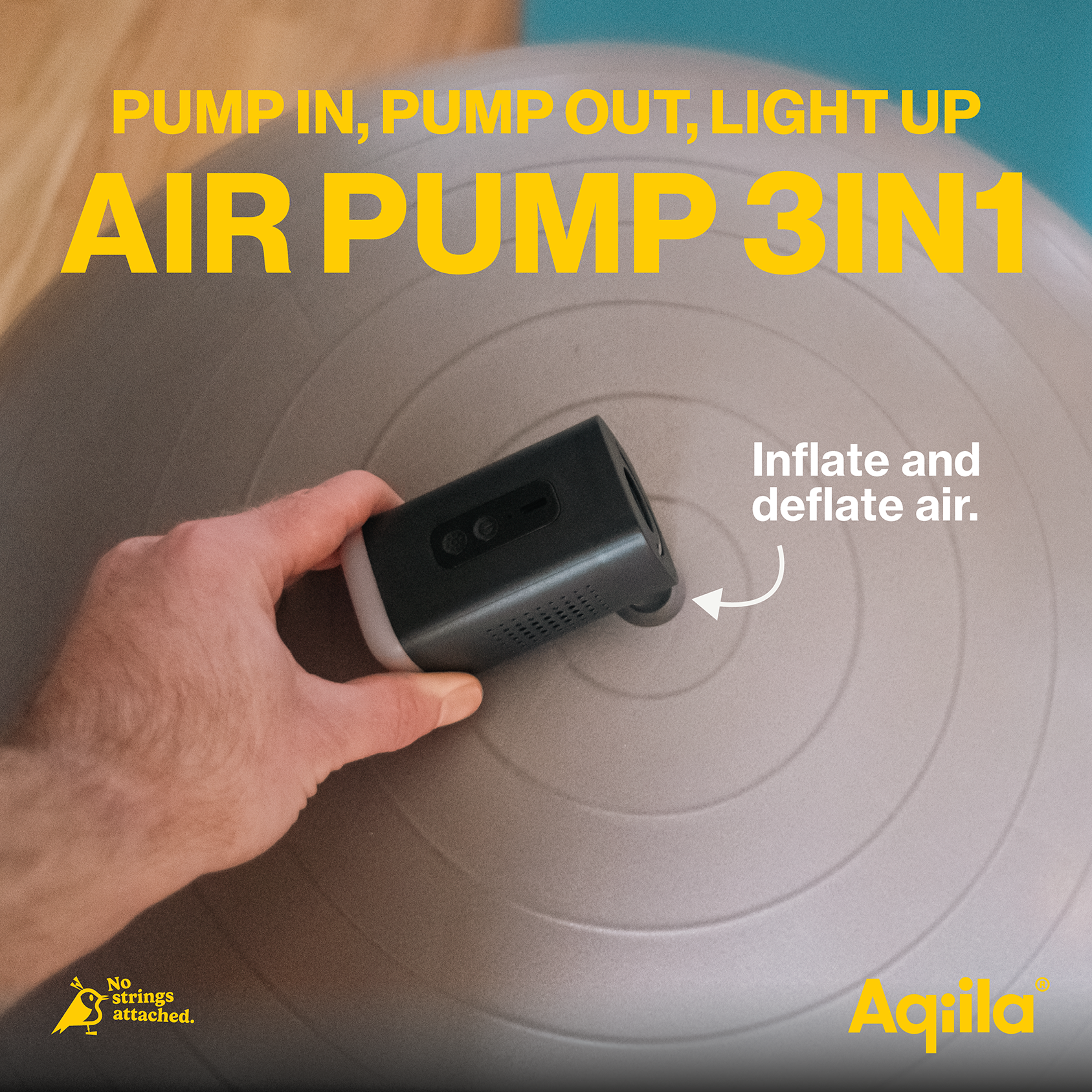 Aqiila Airbird C2 – Luftpump 3-i-1