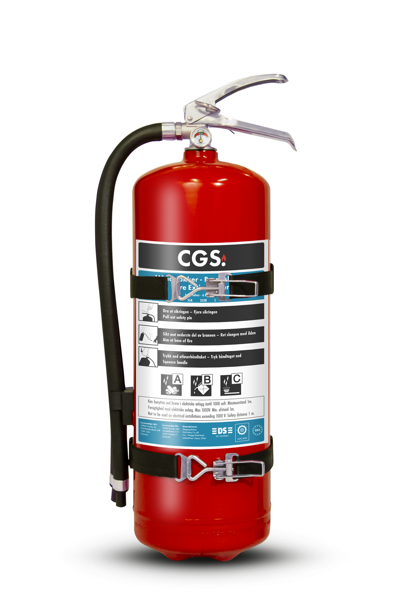 CGS 6 kg pulversläckare, PE6CR-A SE/FI