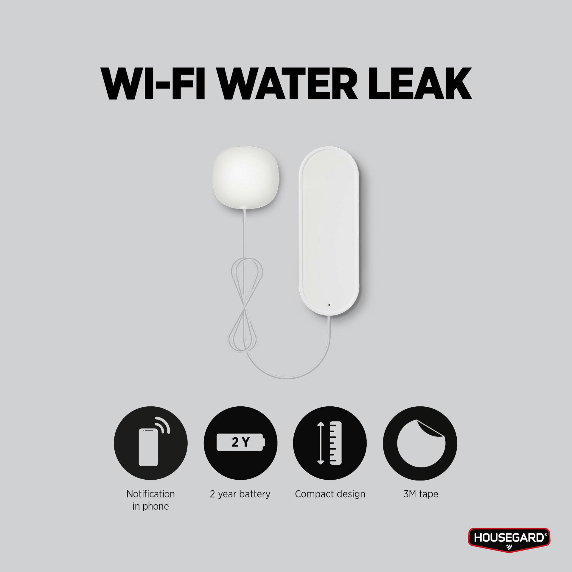 Housegard smart vattenläckagesensor, WA202