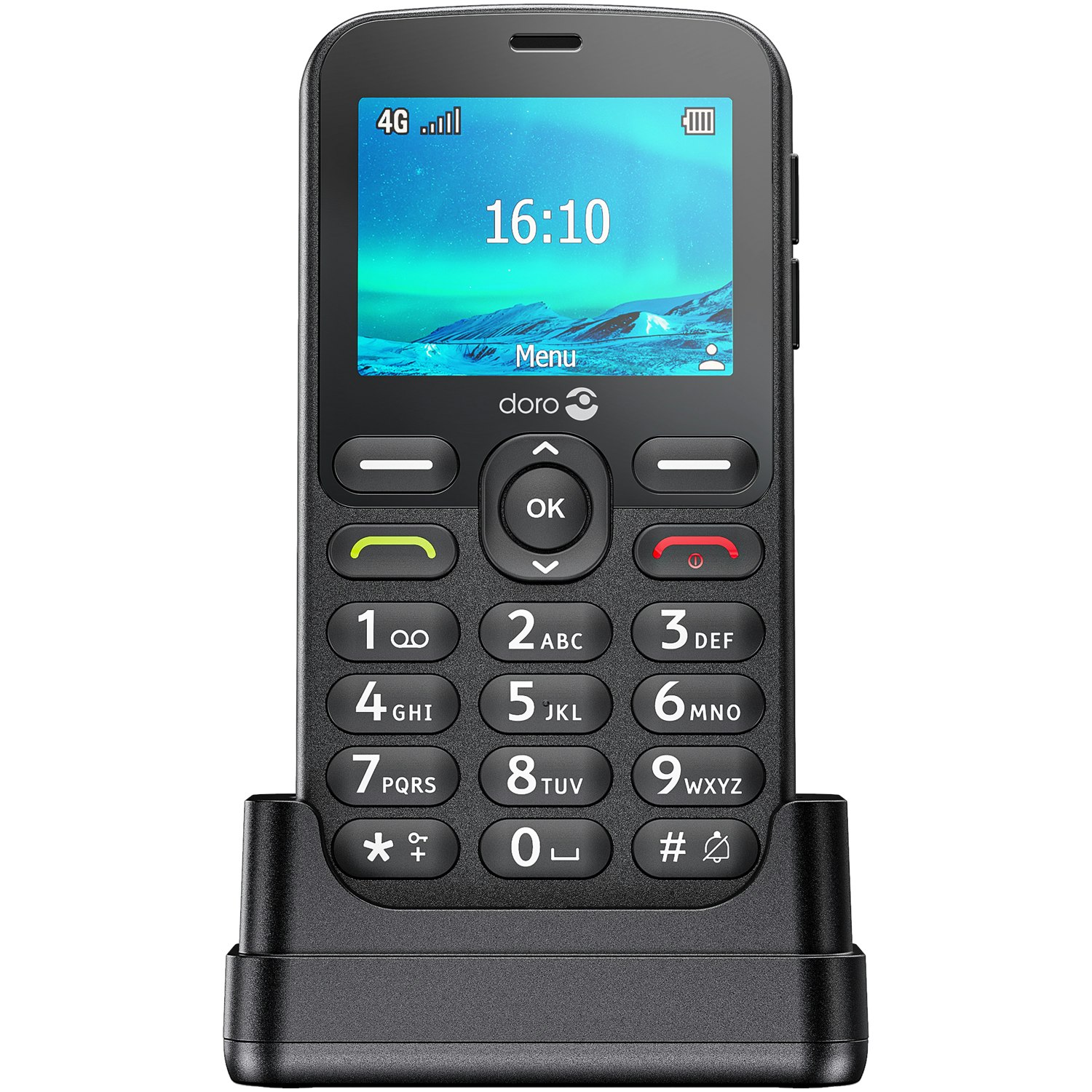Doro Mobiltelefon 4G 1881 Svart