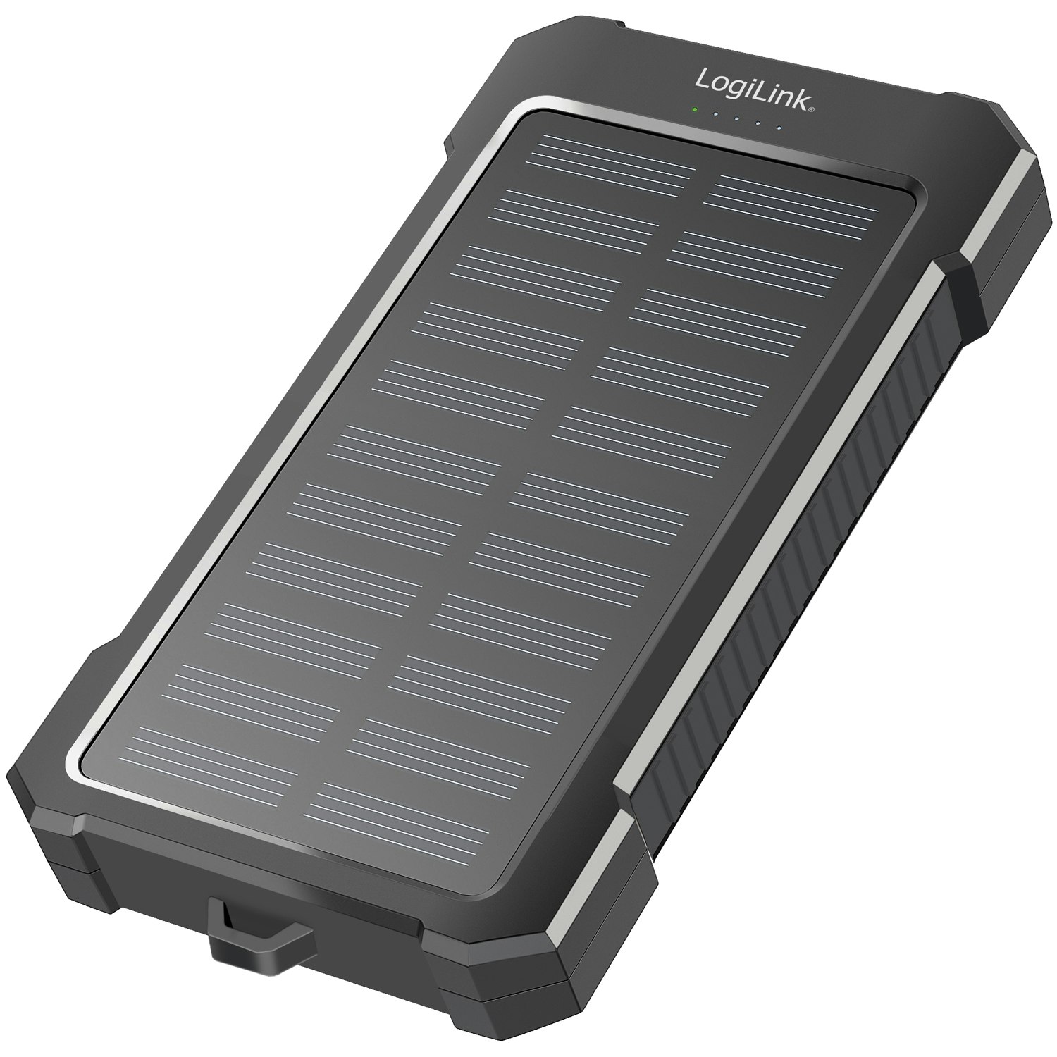PowerBank 10.000 mAh 12W Solcell Svart