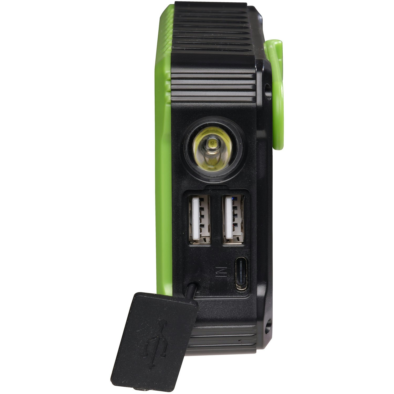 PowerBank 10.000 mAh Solcell Vev Svart/Grön