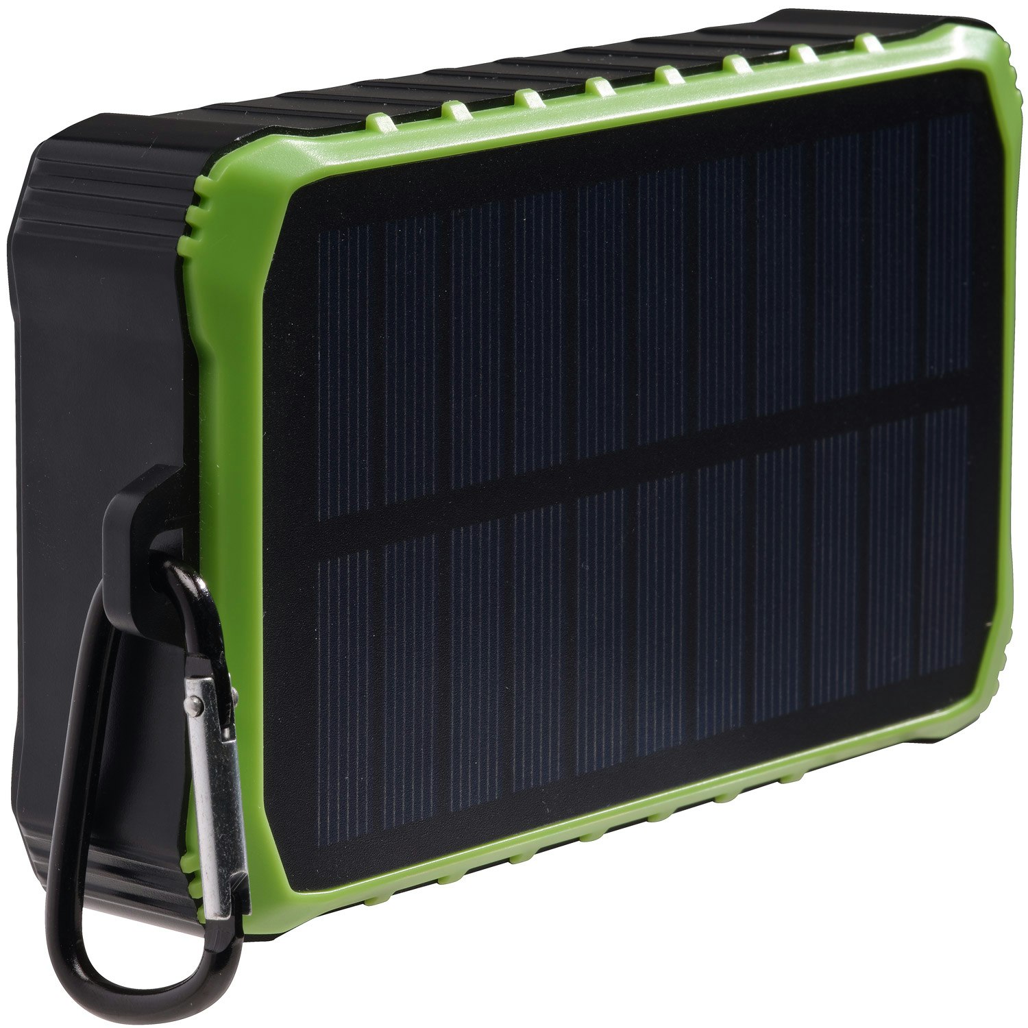 PowerBank 10.000 mAh Solcell Vev Svart/Grön