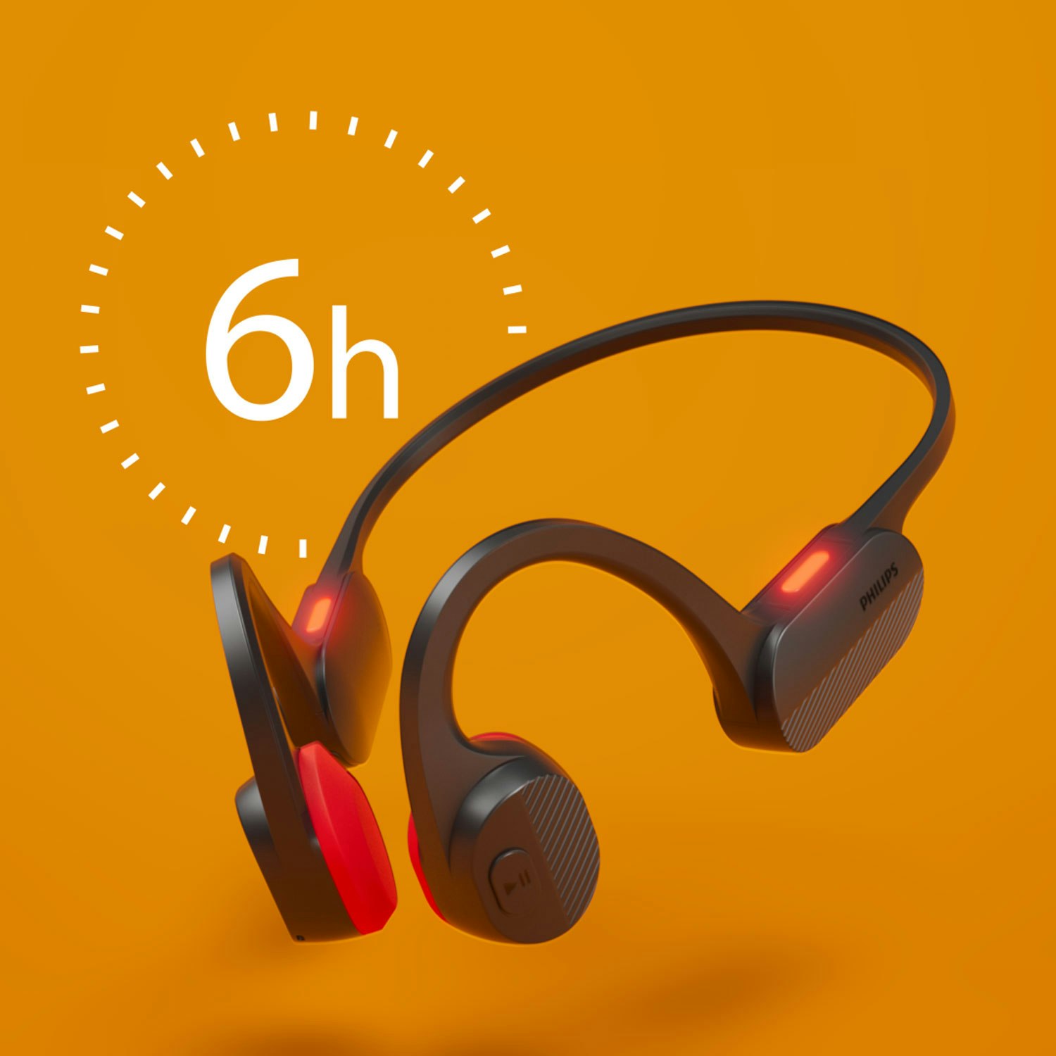 Philips Hörlurar Open-Ear Sport IPX5 6h TAA5608BK/00 Svarta