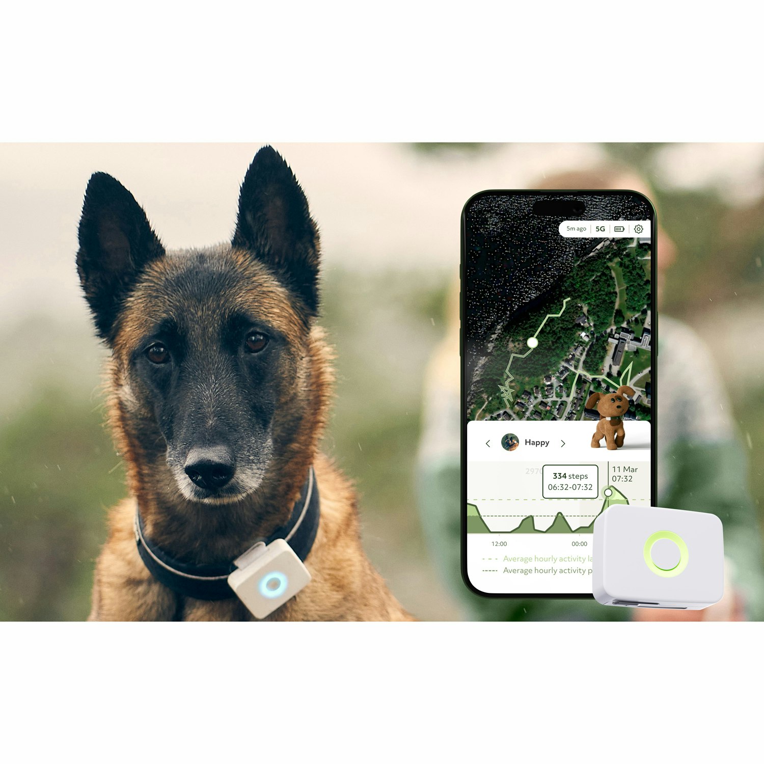 Lildog 2 GPS-Tracker och aktivitetsmätare för Hundar