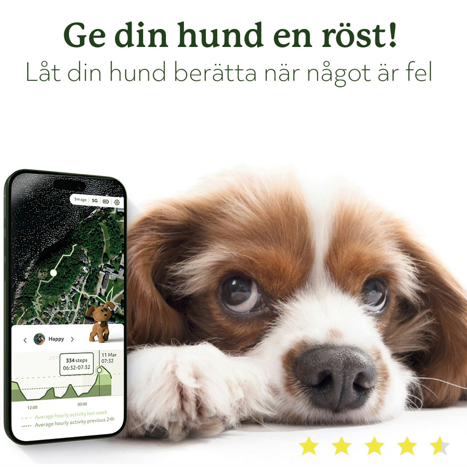 Lildog 2 GPS-Tracker och aktivitetsmätare för Hundar