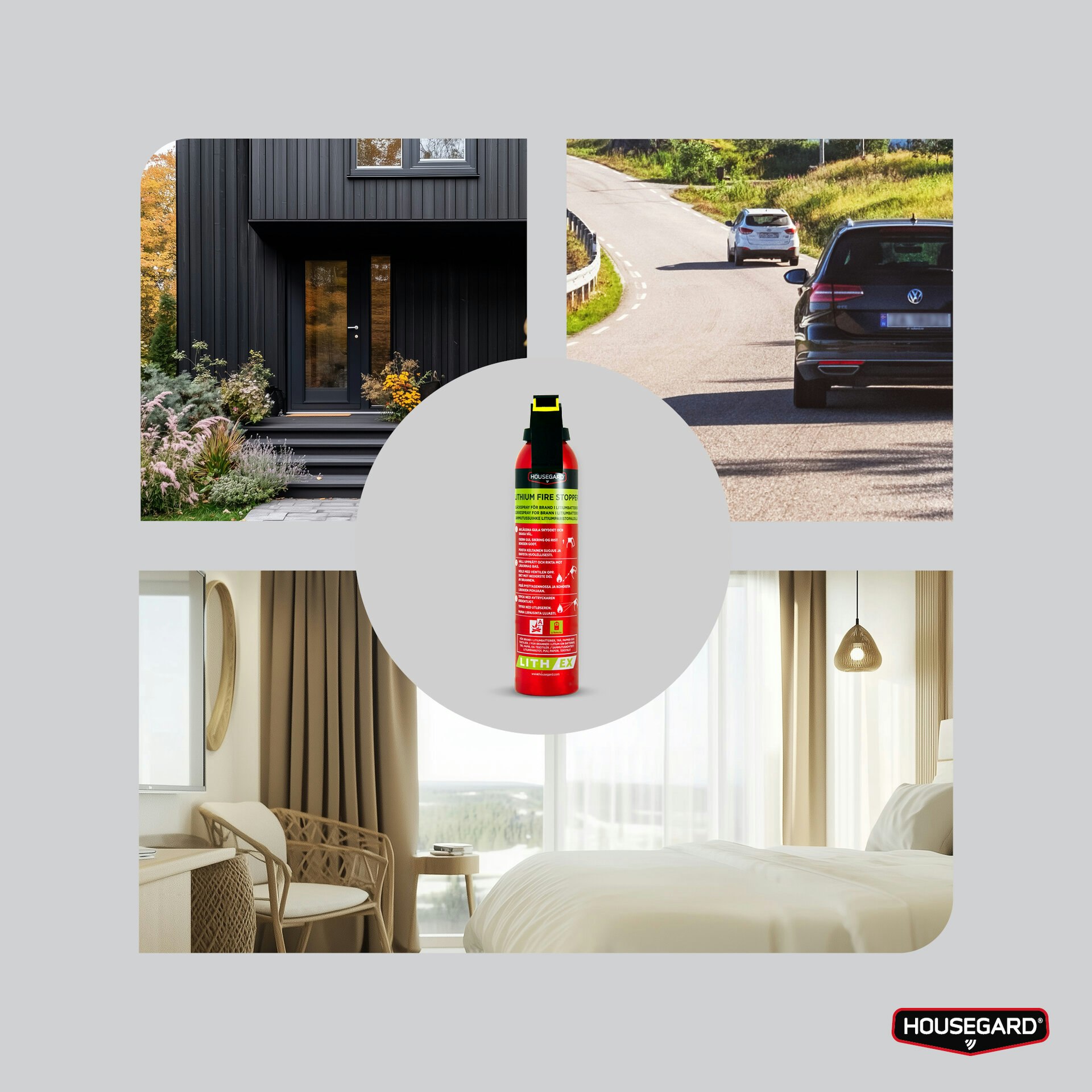Housegard Lith-EX släckspray AVD, 500 ml