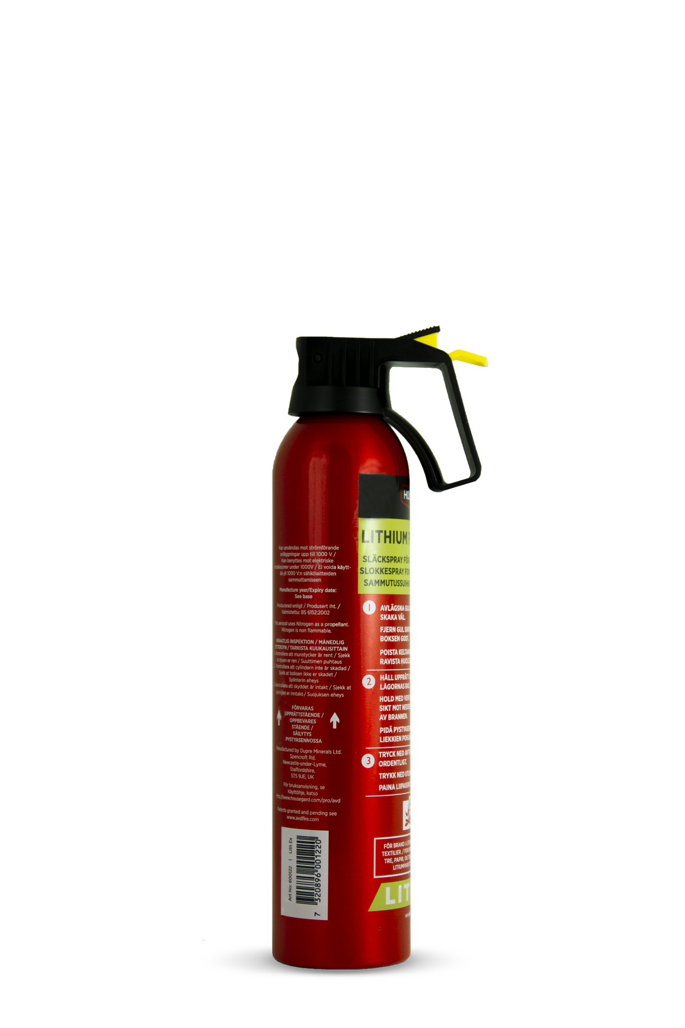 Housegard Lith-EX släckspray AVD, 500 ml