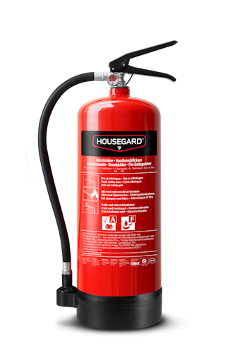 Housegard 6 L fettbrandsläckare PFAS fri, röd, FFE6HR-C