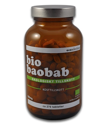 ecoselection Baobab tabletter 400mg ekologiska